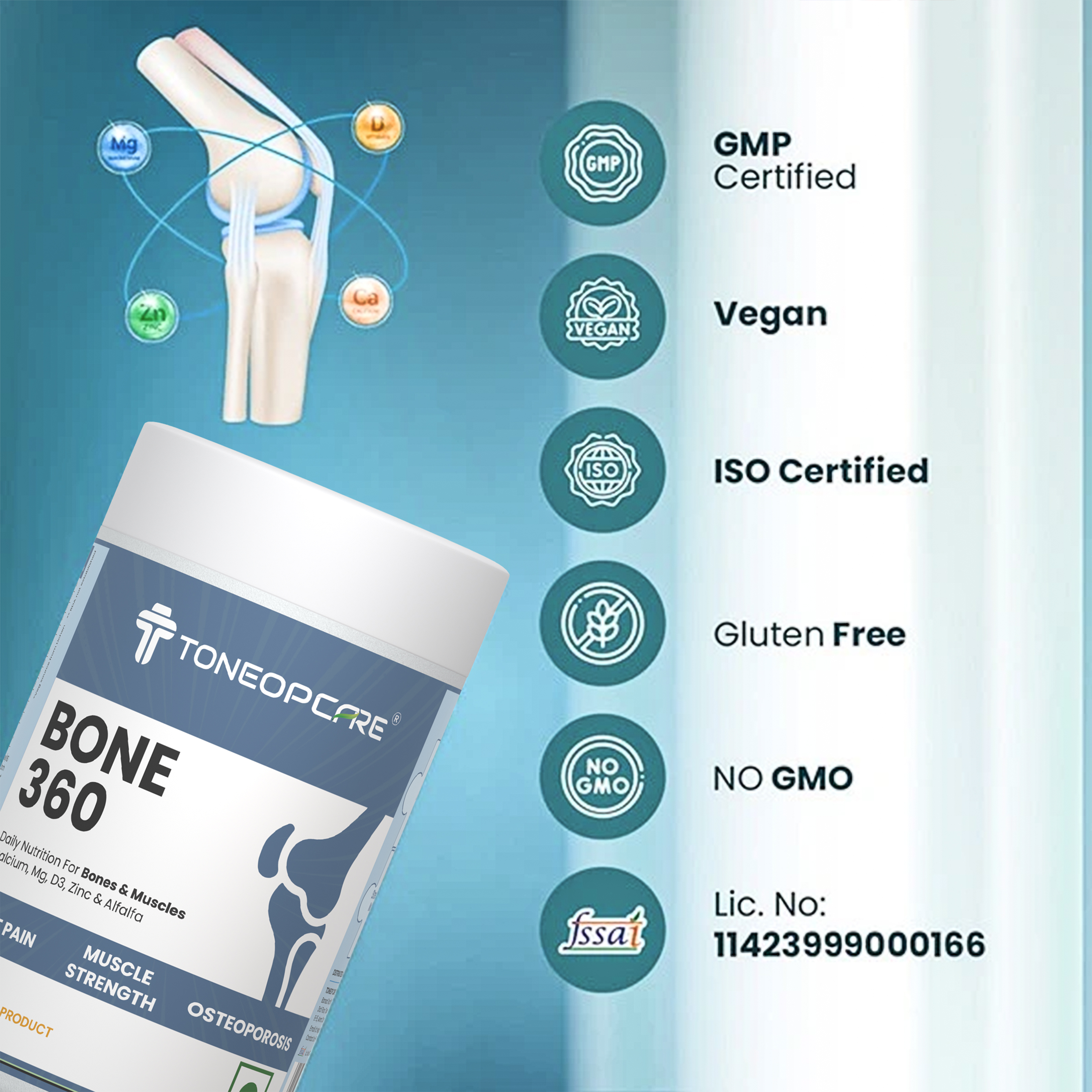 Bone 360 tablets certifications