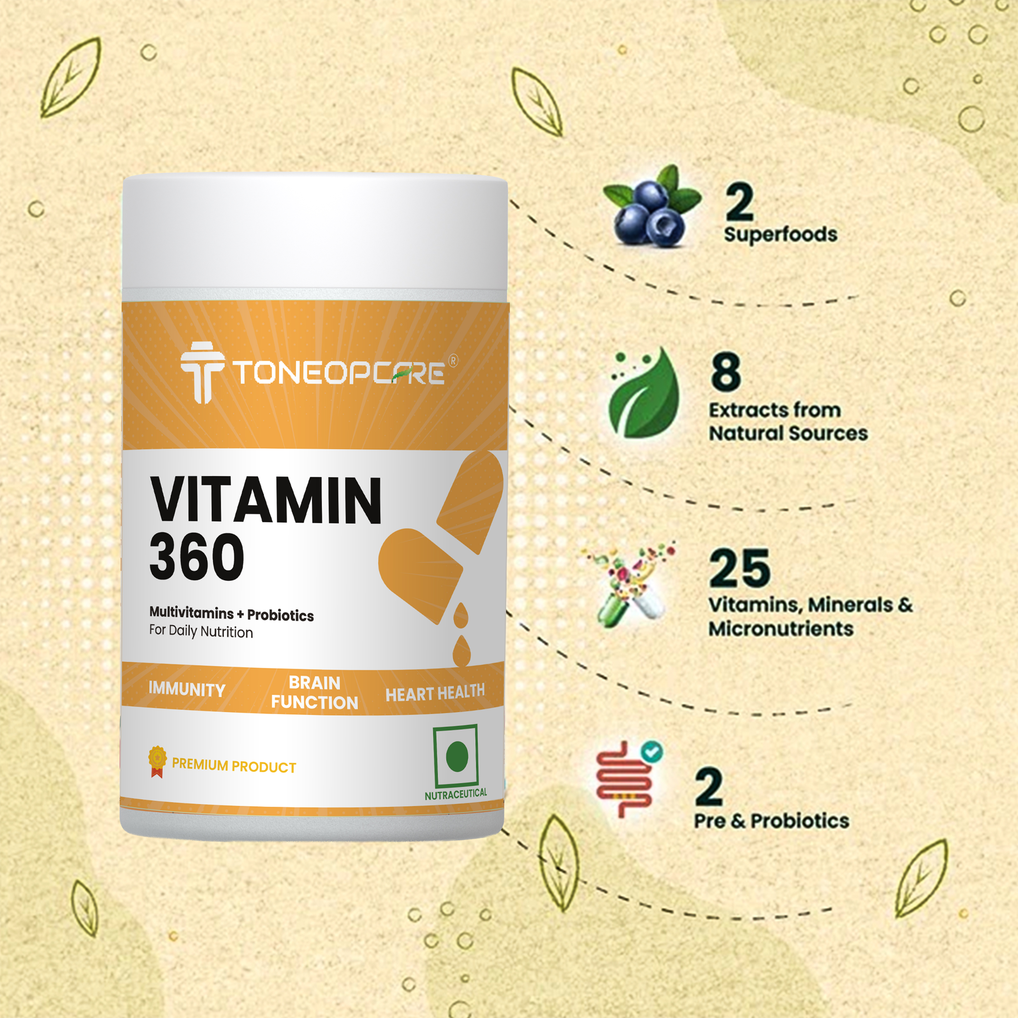 Vitamin 360 Tablets for Better Immune System