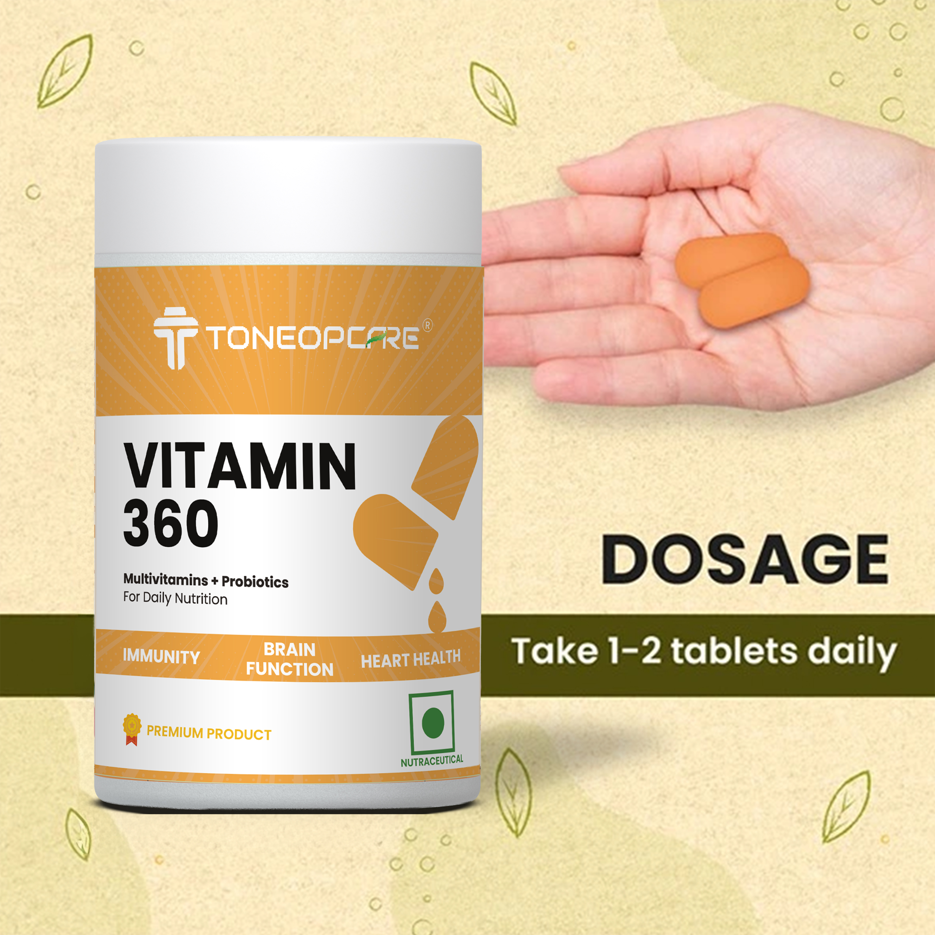 Vitamin 360 dosage